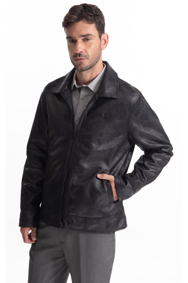 Jaqueta Vintage New Aviator Preto