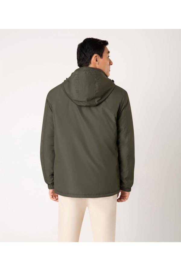 Jaqueta Vr Matte Hood Verde Militar