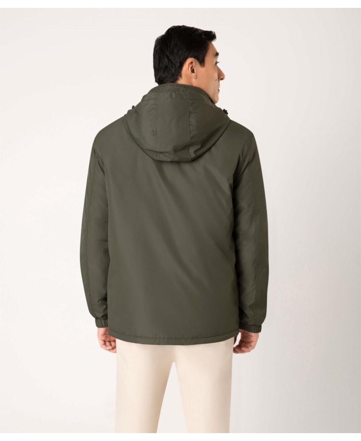 Jaqueta Vr Matte Hood Verde Militar