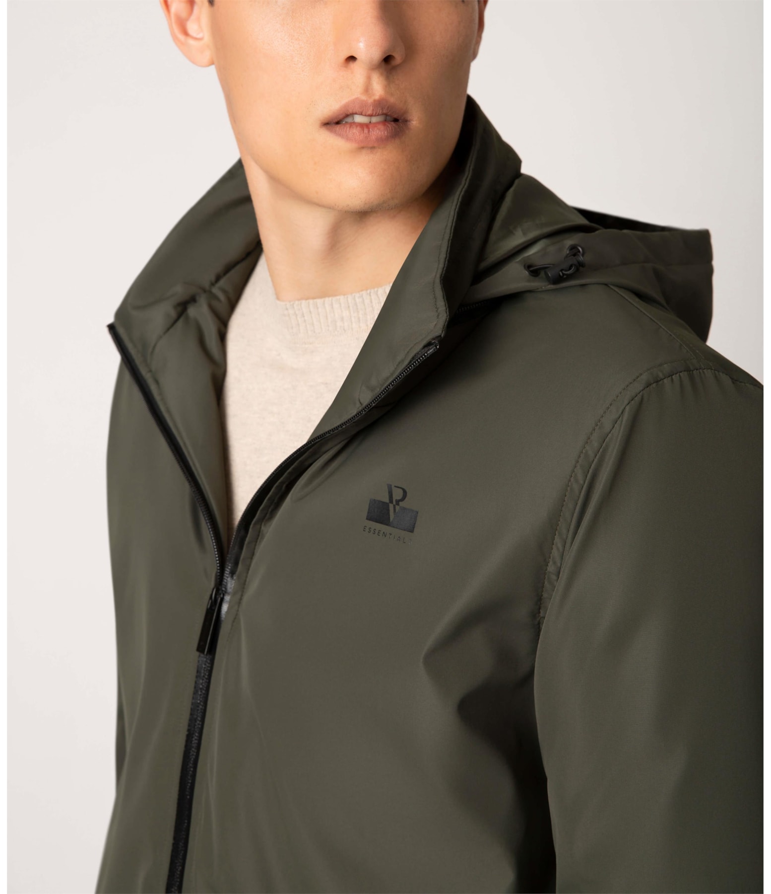 Jaqueta Vr Matte Hood Verde Militar