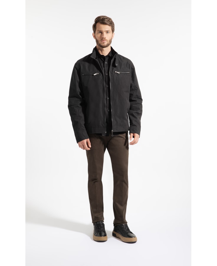 Jaqueta Vr Nylon Rider With Pockts Preto