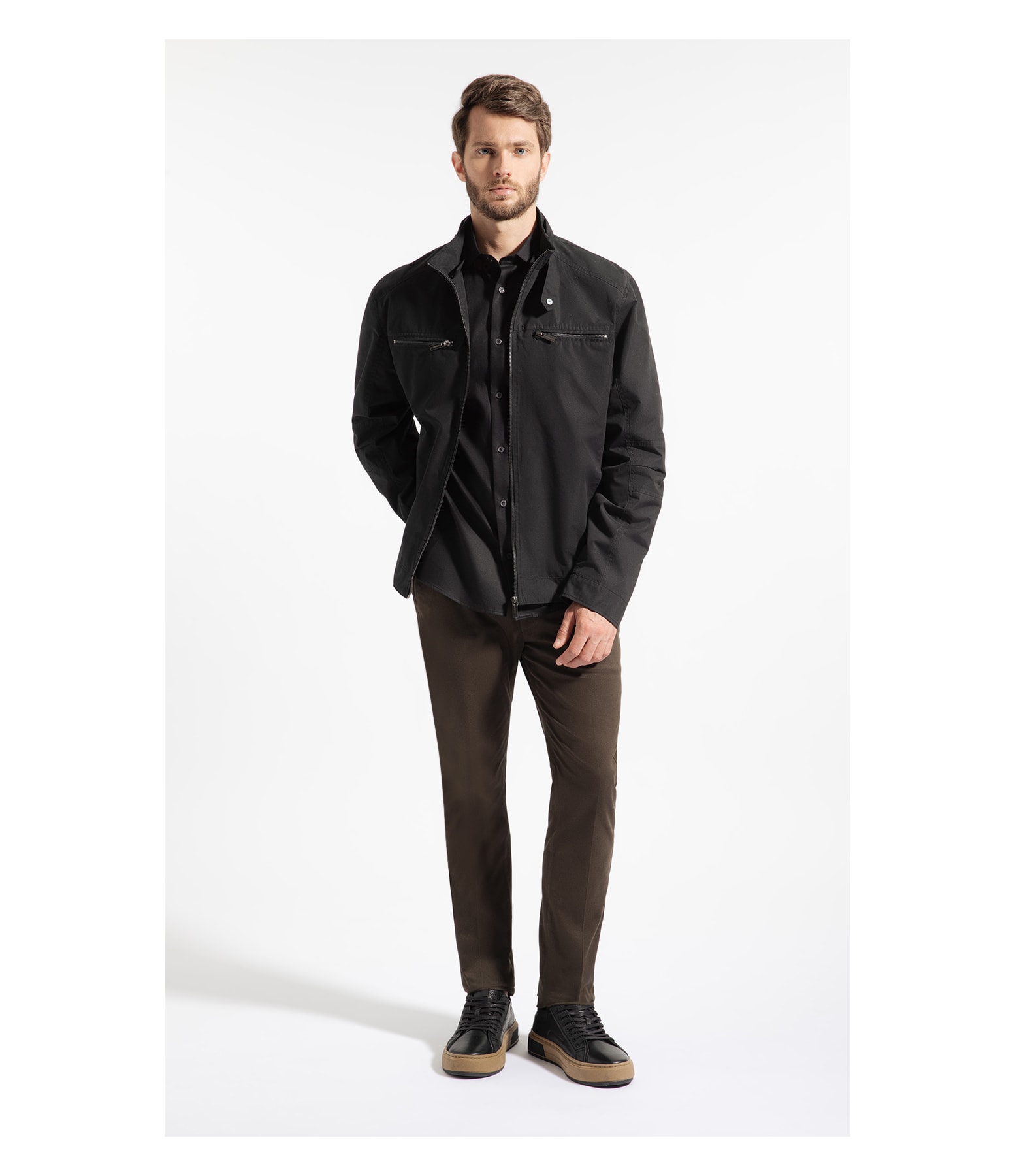 Jaqueta Vr Nylon Rider With Pockts Preto