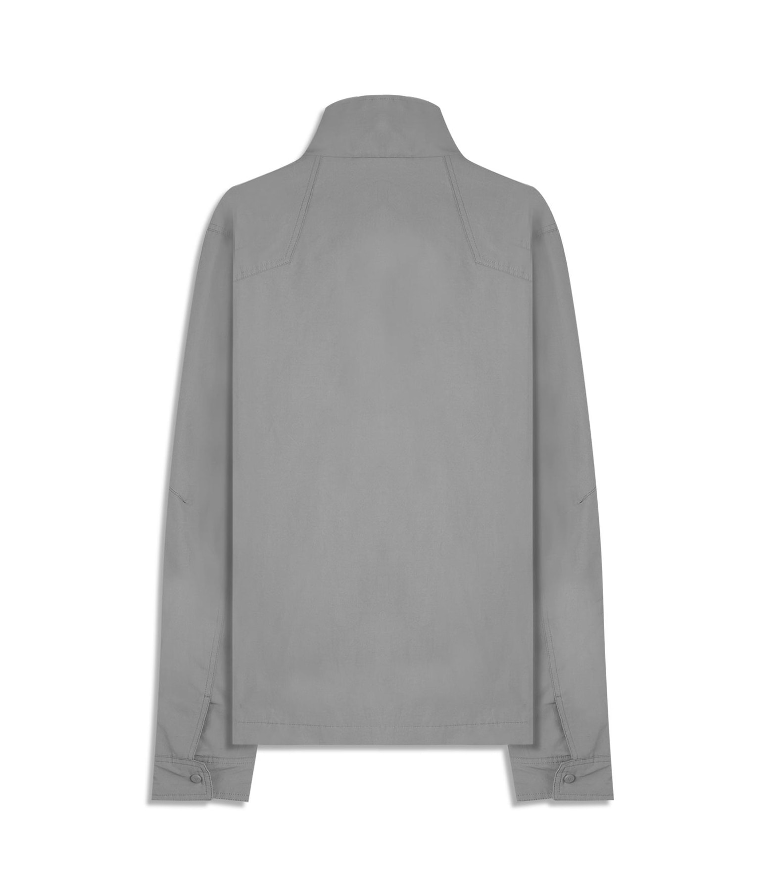 Jaqueta Windbreaker W/ Pockets Cotton Ny Cinza Medio                      
