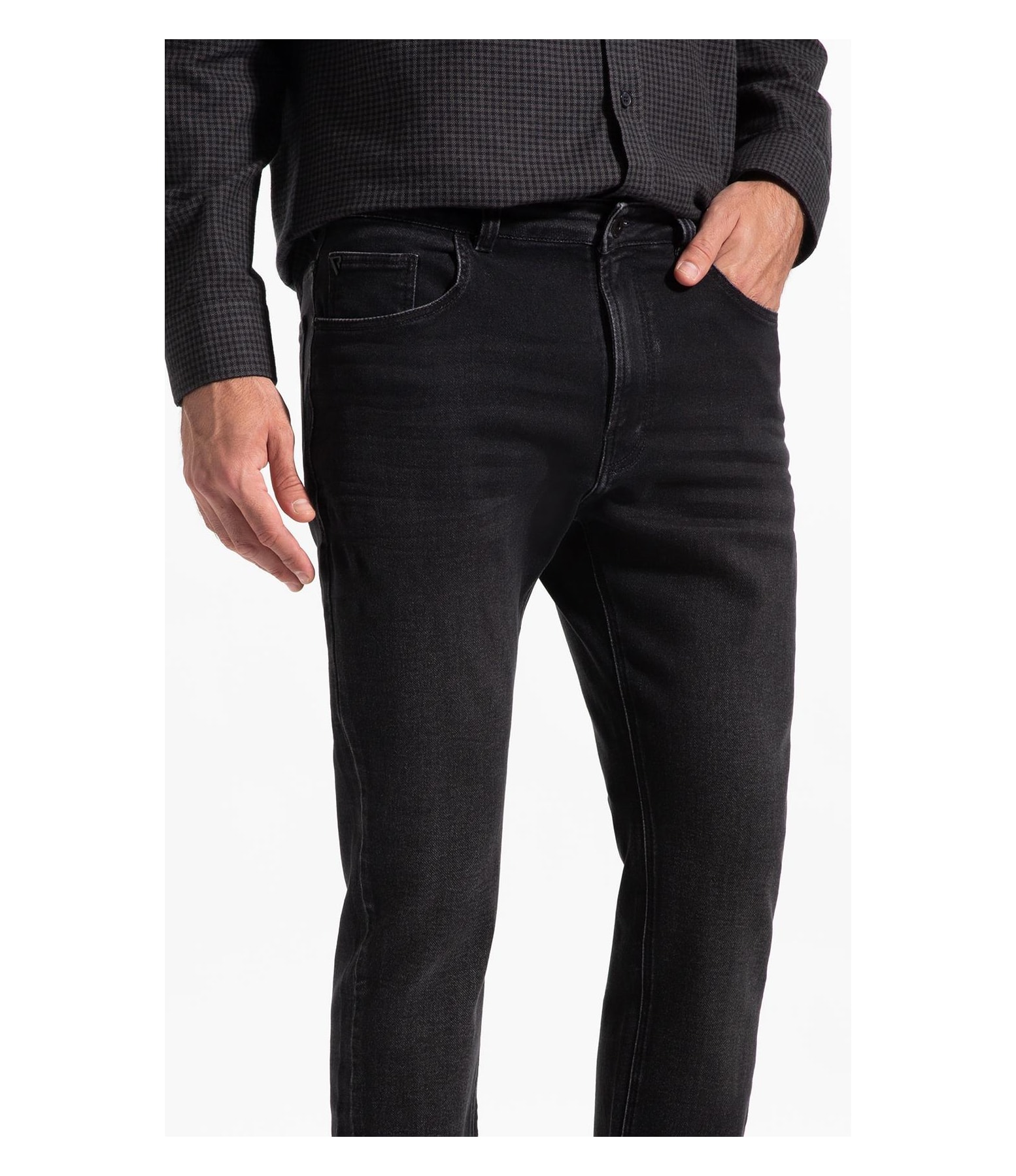 Jogging Black (Slim) 5 Pockets Lav. Escuro C/ Stone