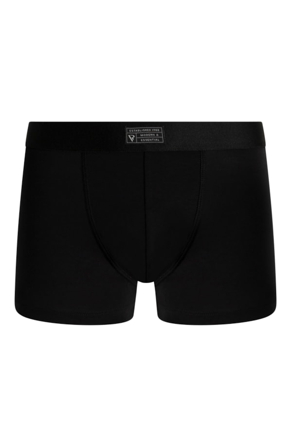 Kit Cueca Boxer Basica Elastico Etiqueta Branco / Marinho / Preto
