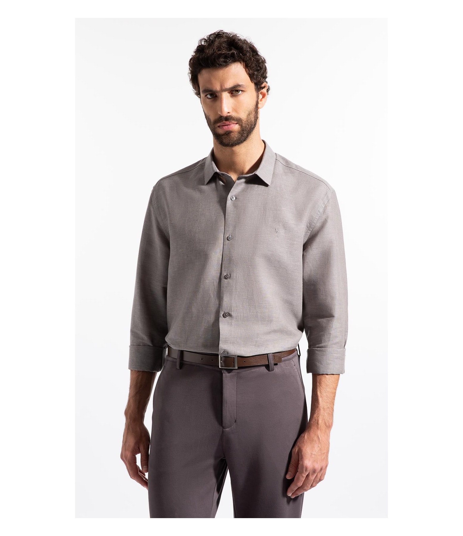 Linen Blend Kauan Classic Shangai Ml Marrom