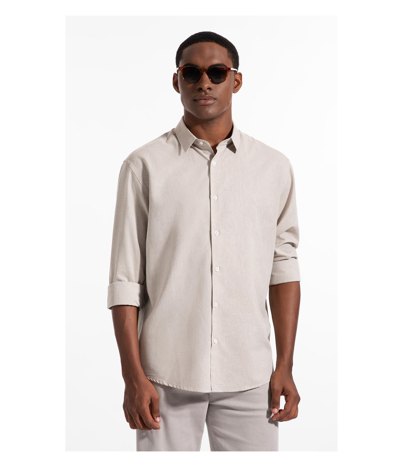 Linen Blend Visco Classic New Italian Ml Areia