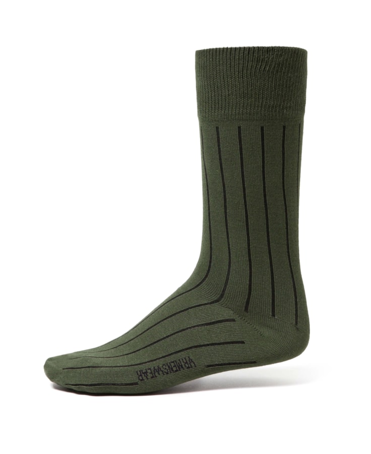 Meia Linho Viscose Verde Militar