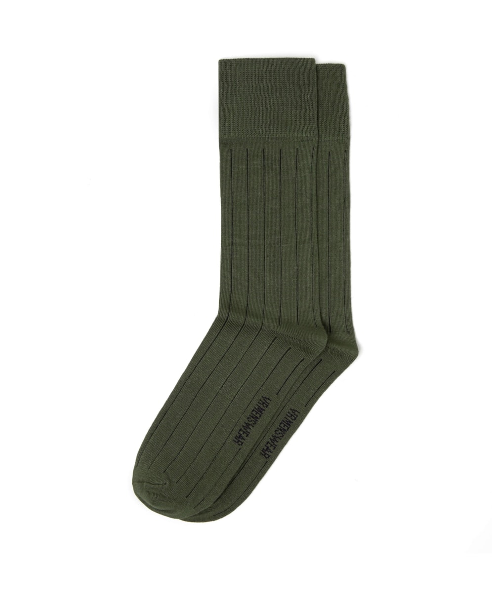 Meia Linho Viscose Verde Militar