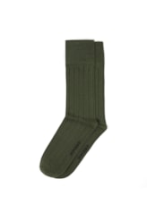 Meia Linho Viscose Verde Militar