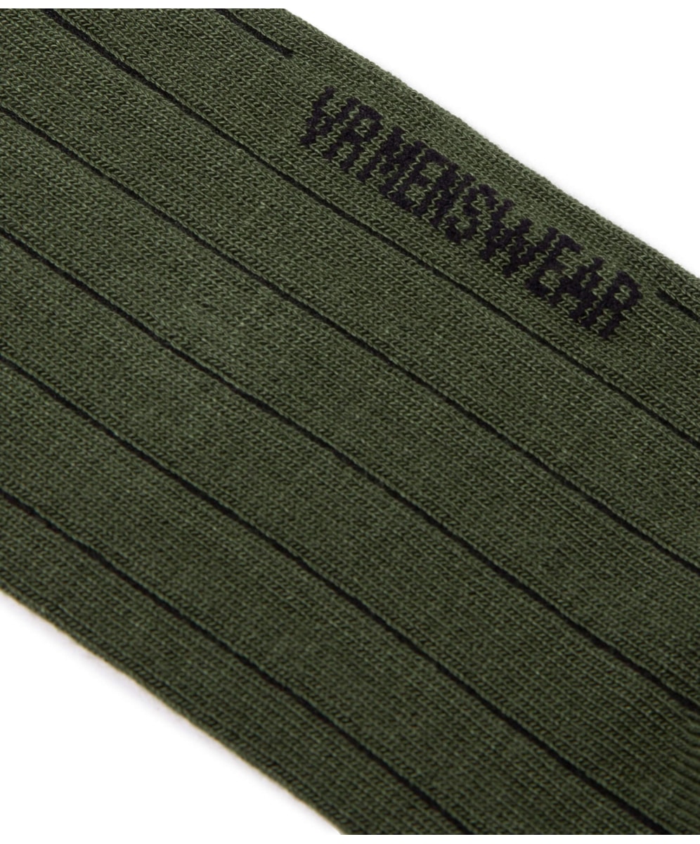 Meia Linho Viscose Verde Militar