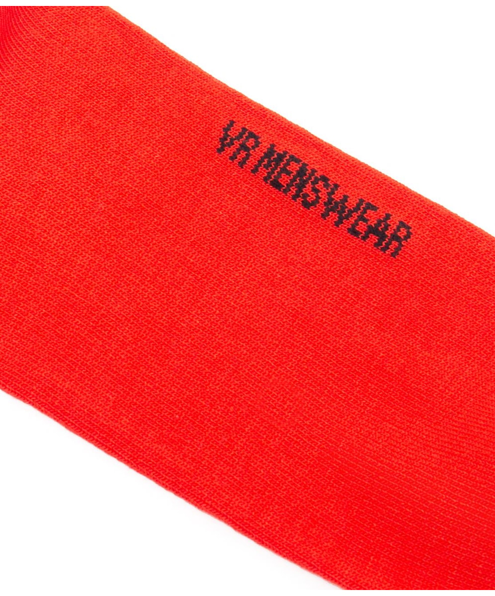 Meia Lisa de Viscose Vermelho Vivo