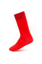Meia Lisa de Viscose Vermelho Vivo