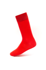 Meia Lisa de Viscose Vermelho Vivo