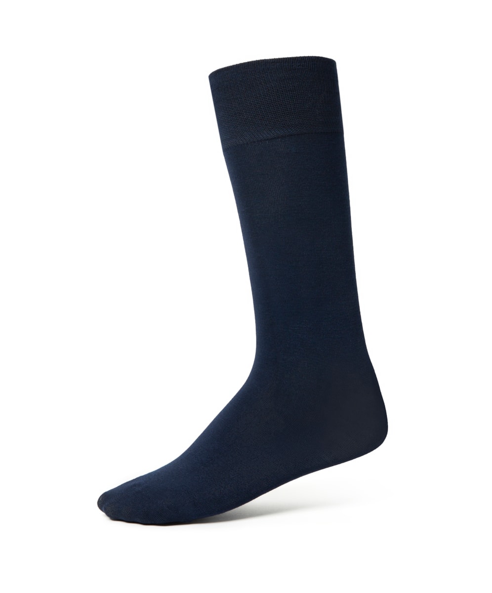 Meia Lisa Modal Dark Navy