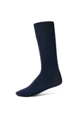 Meia Lisa Modal Dark Navy