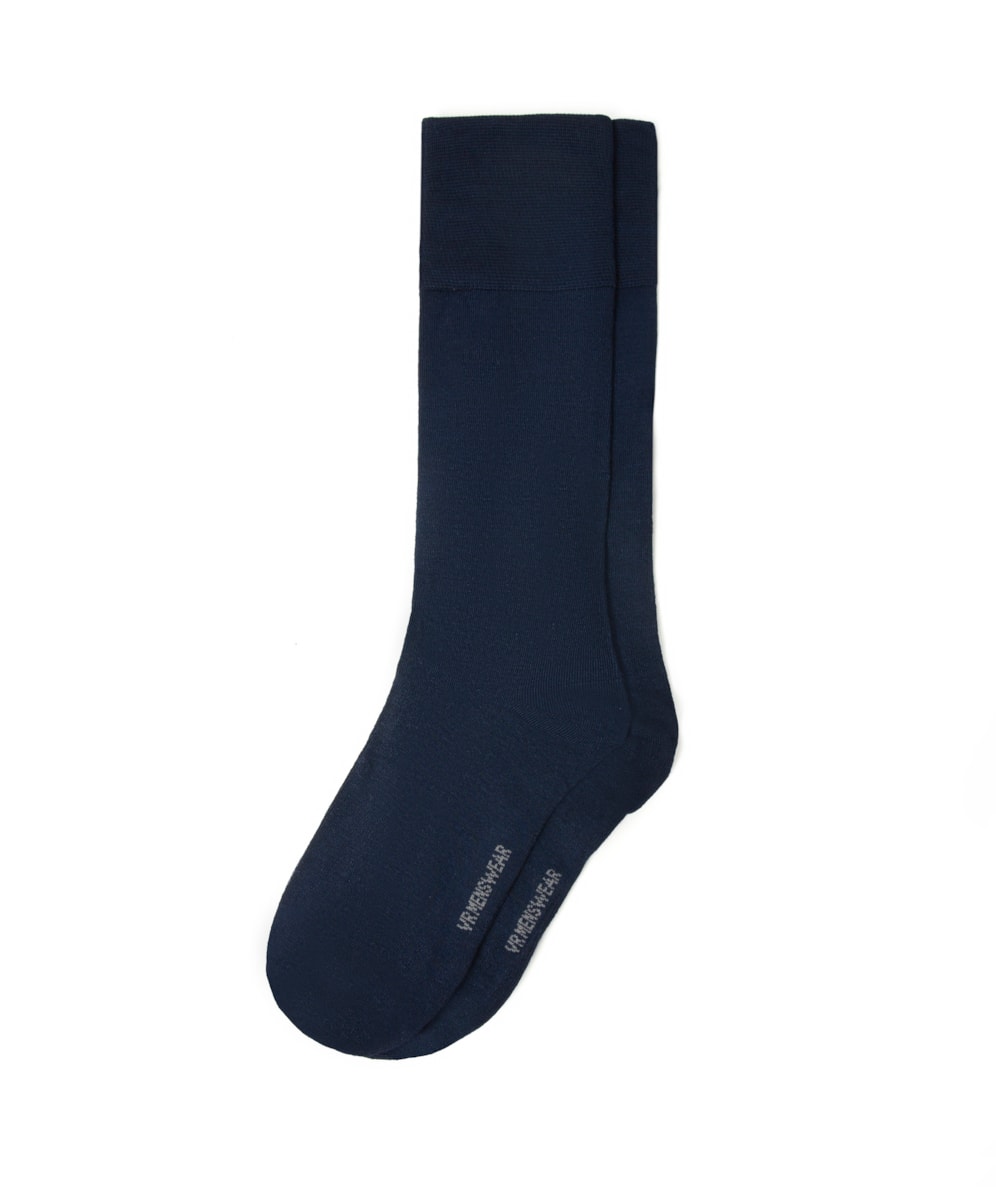 Meia Lisa Modal Dark Navy