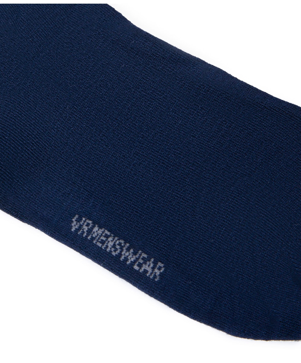 Meia Lisa Modal Dark Navy