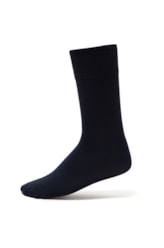 Meia Lisa Modal Dark Navy