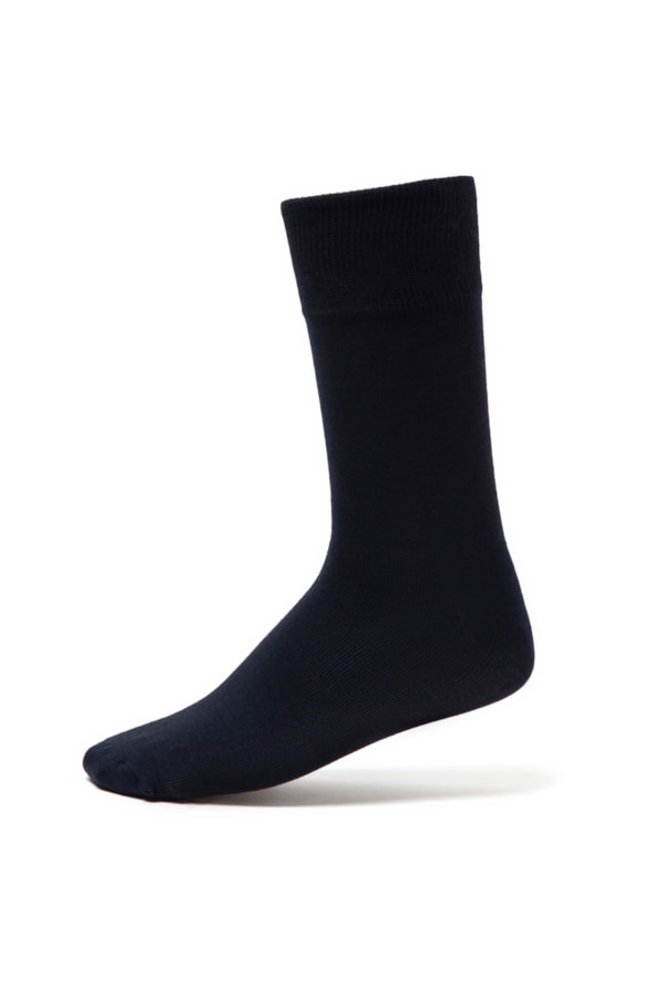 Meia Lisa Modal Dark Navy