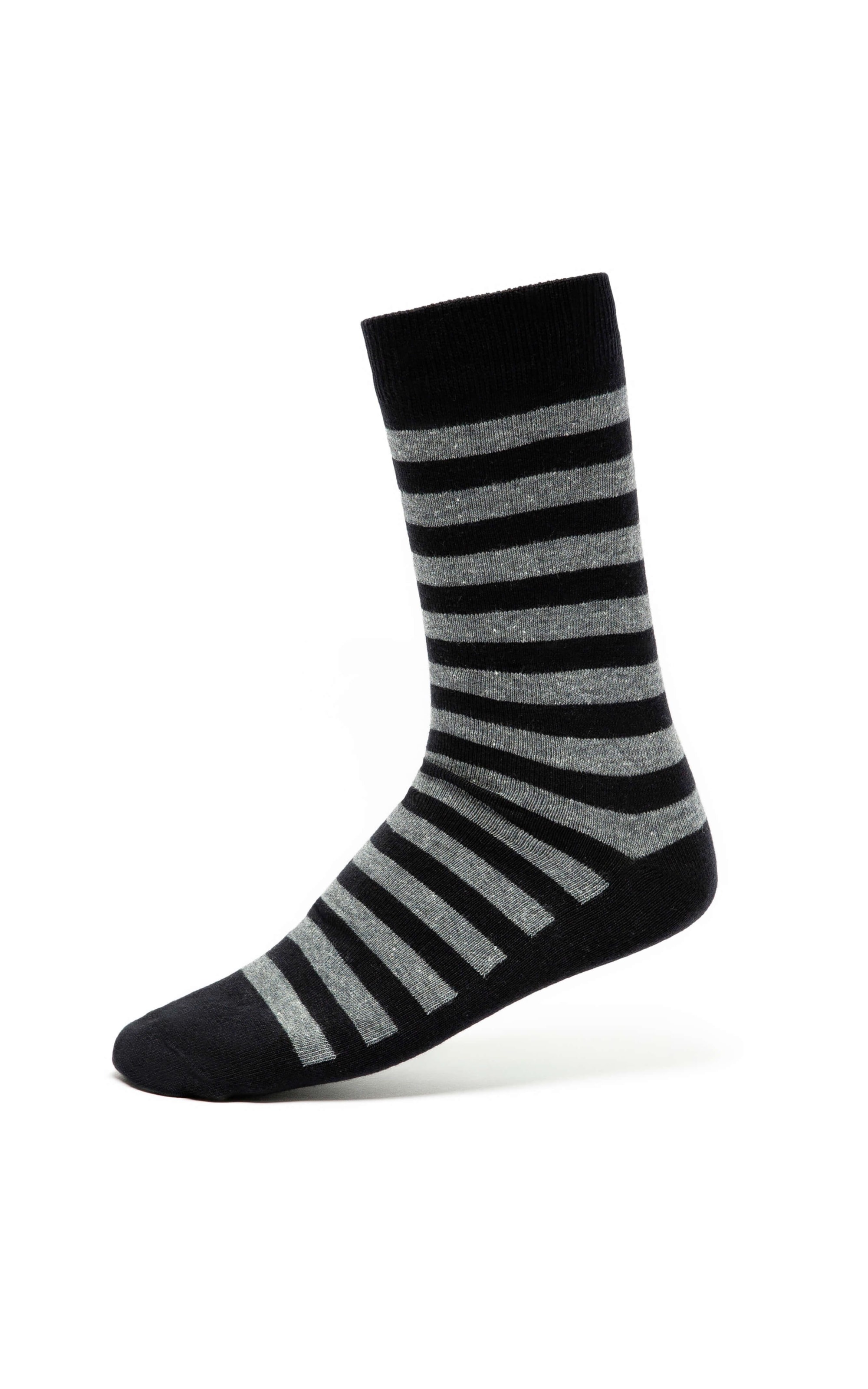 Meia Listras Preto