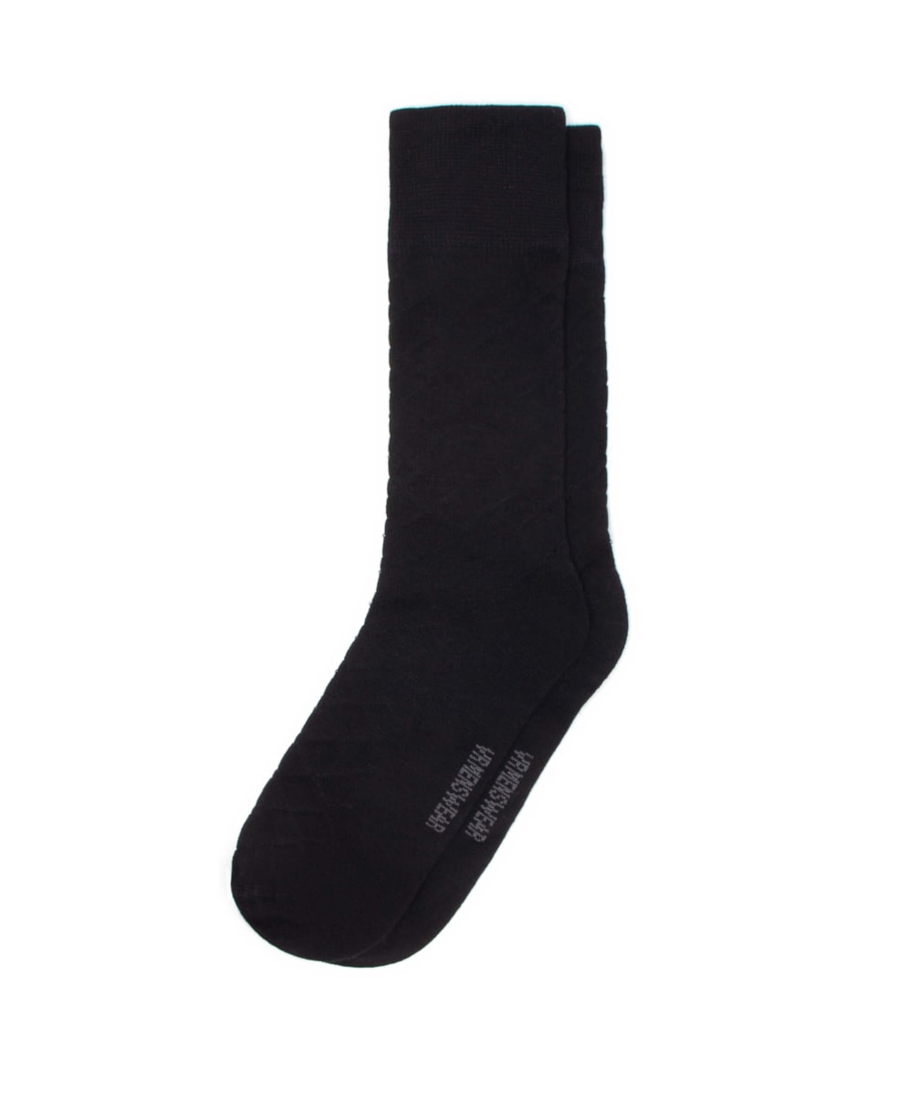 Meia Losangos Preto
