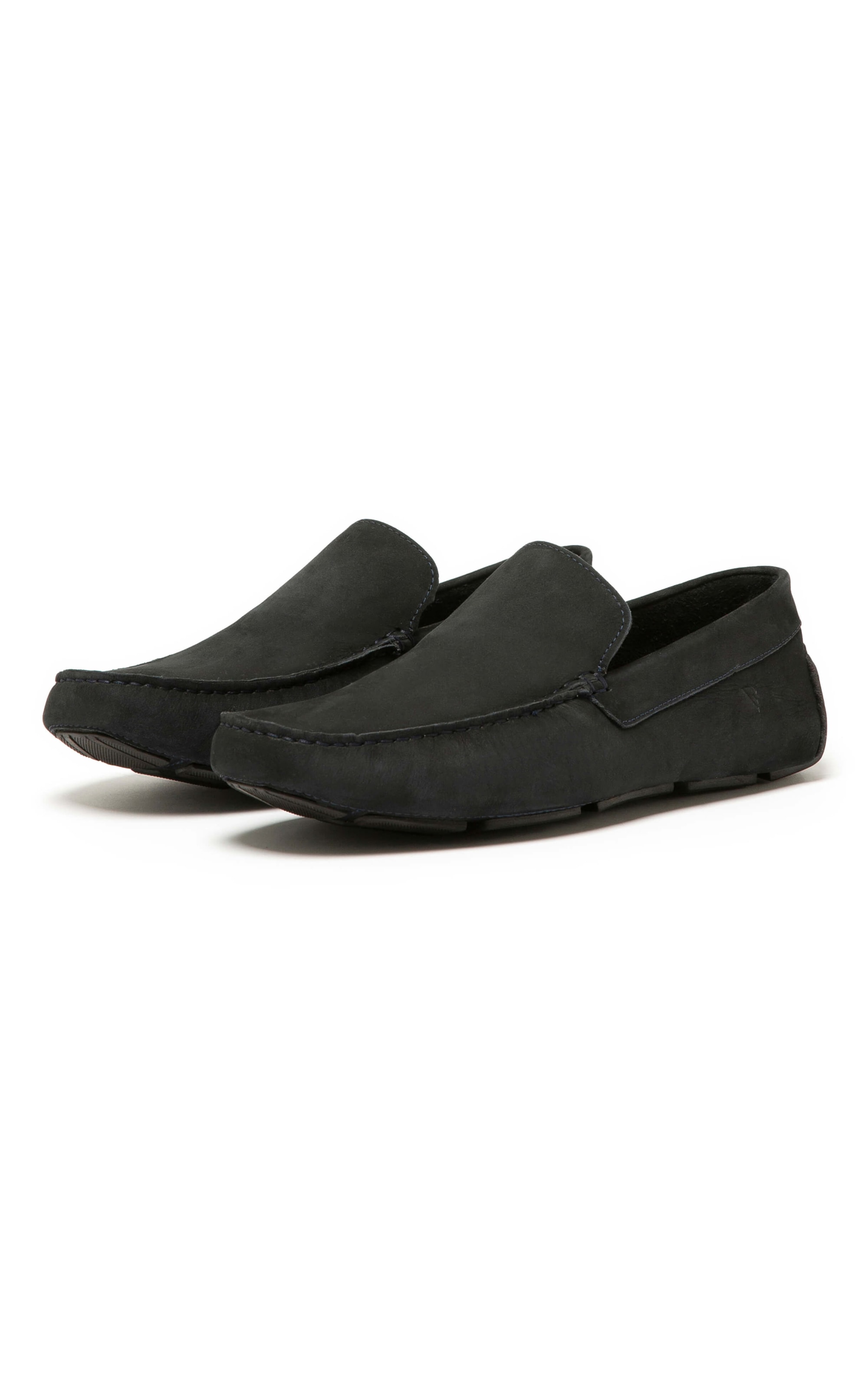 Mocassim Couro Drive Marinho