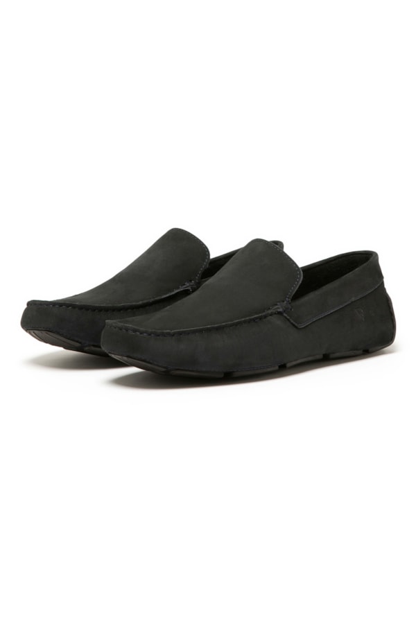 Mocassim Couro Drive Marinho