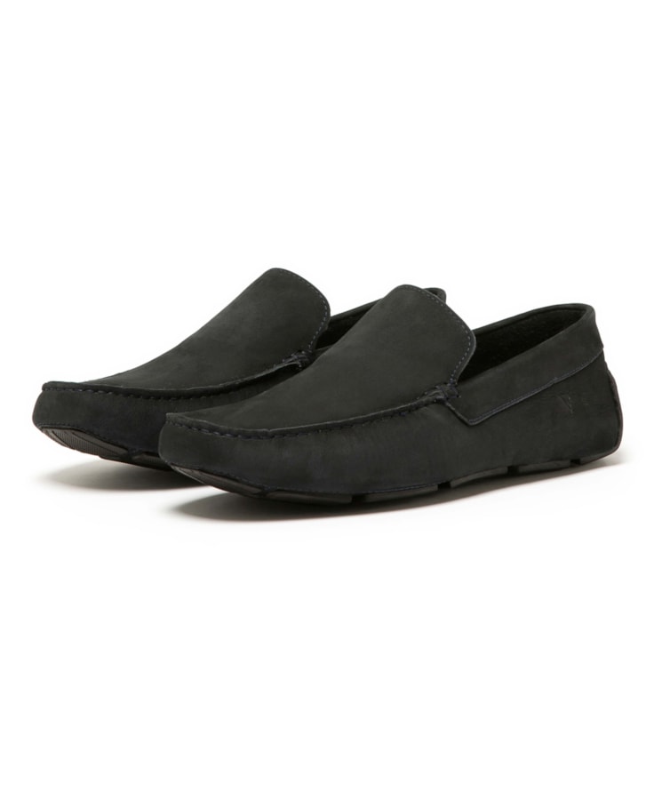 Mocassim Couro Drive Marinho