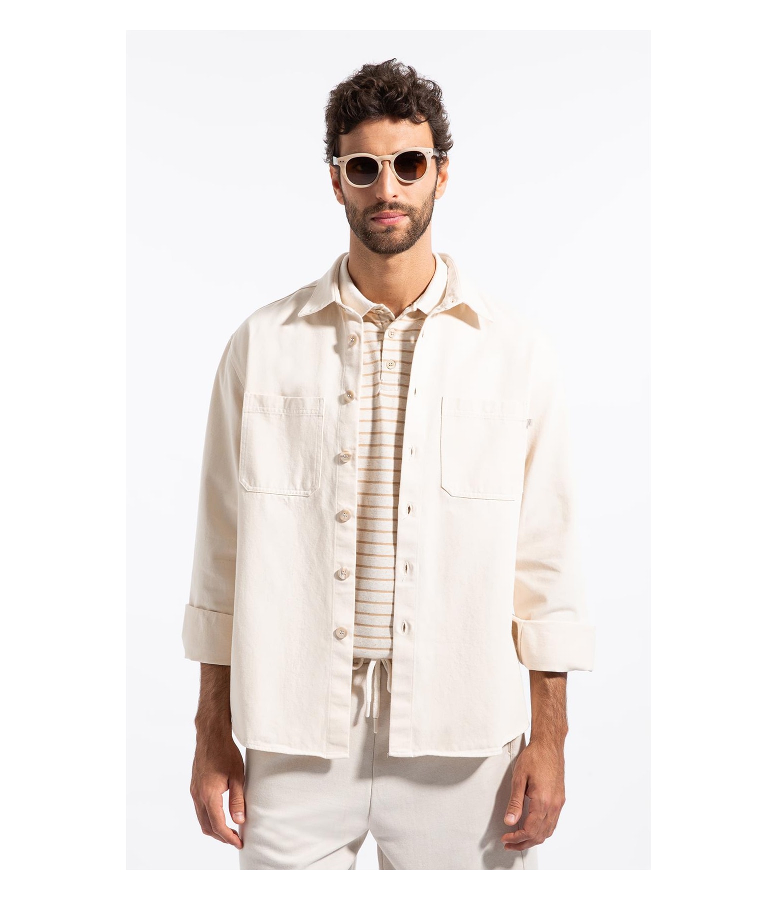 Natt Overshirt Irish 2 Pkts Ml Natural