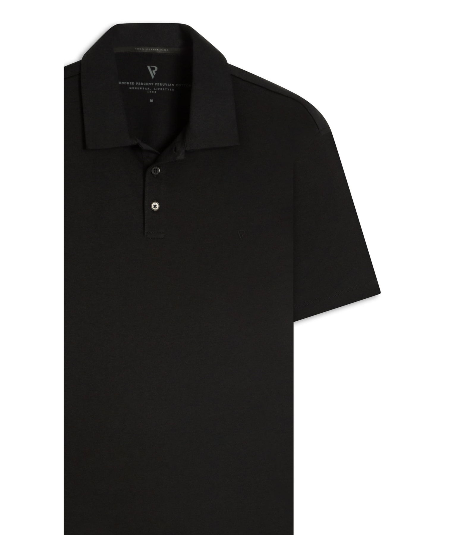 Pima Cotton Polo Preto