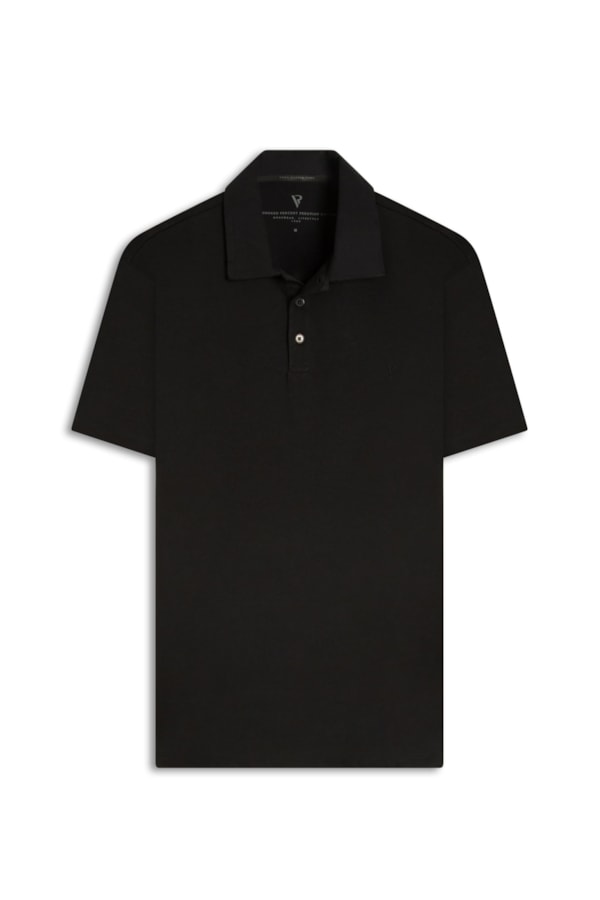Pima Cotton Polo Preto