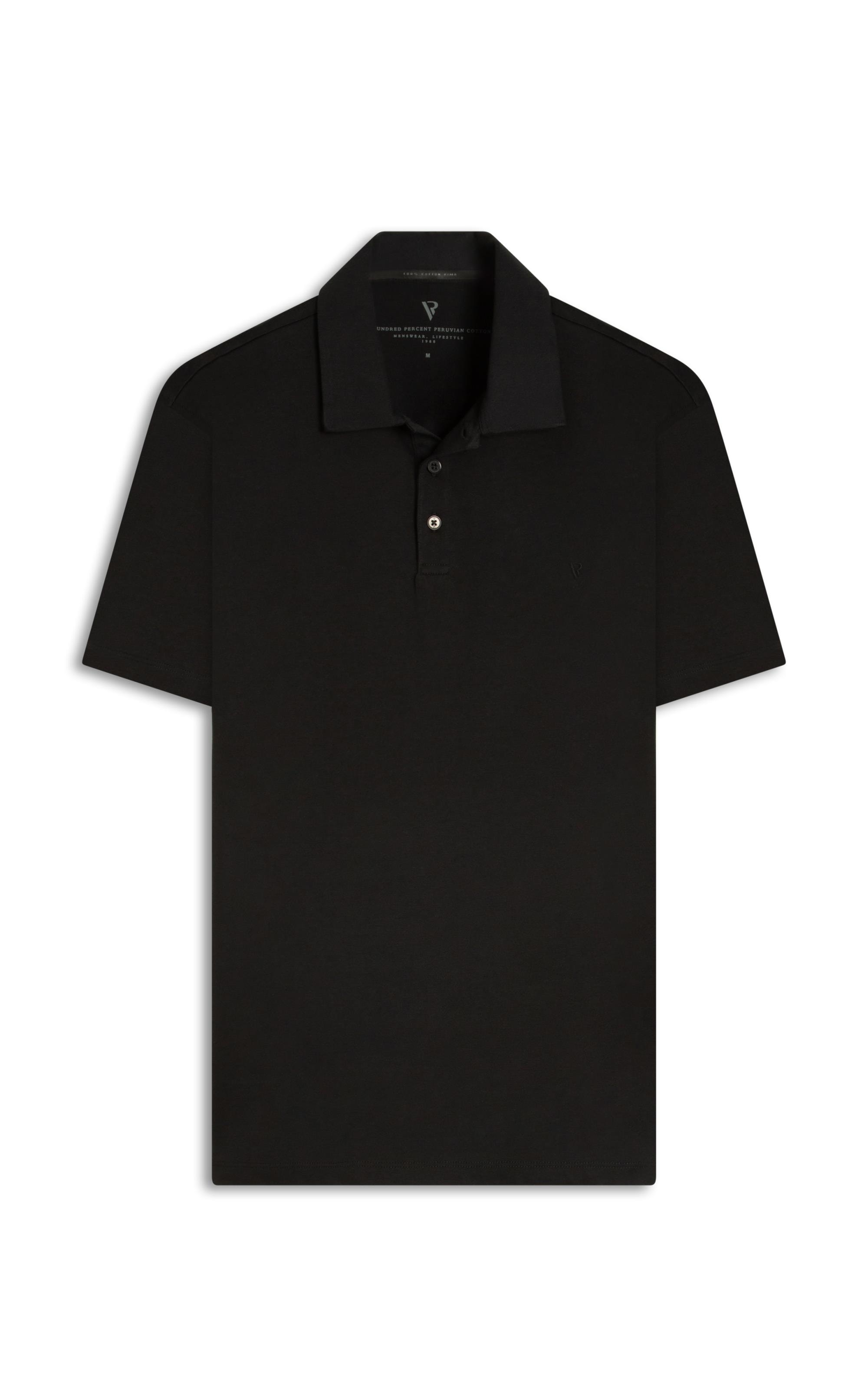 Pima Cotton Polo Preto