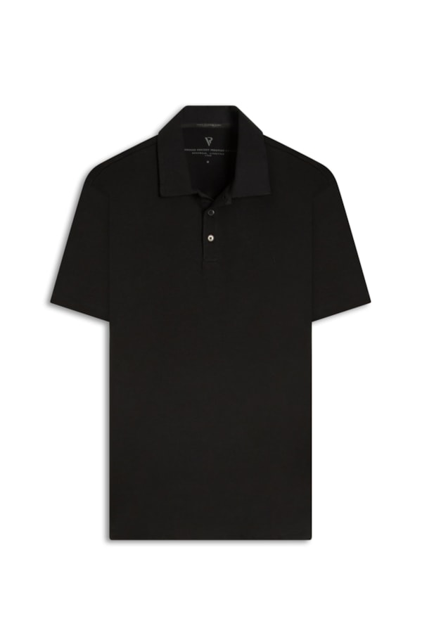 Pima Cotton Polo Preto