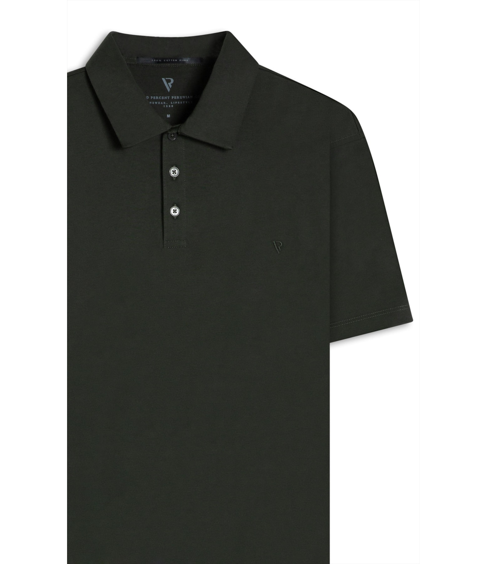 Pima Cotton Polo Verde Militar