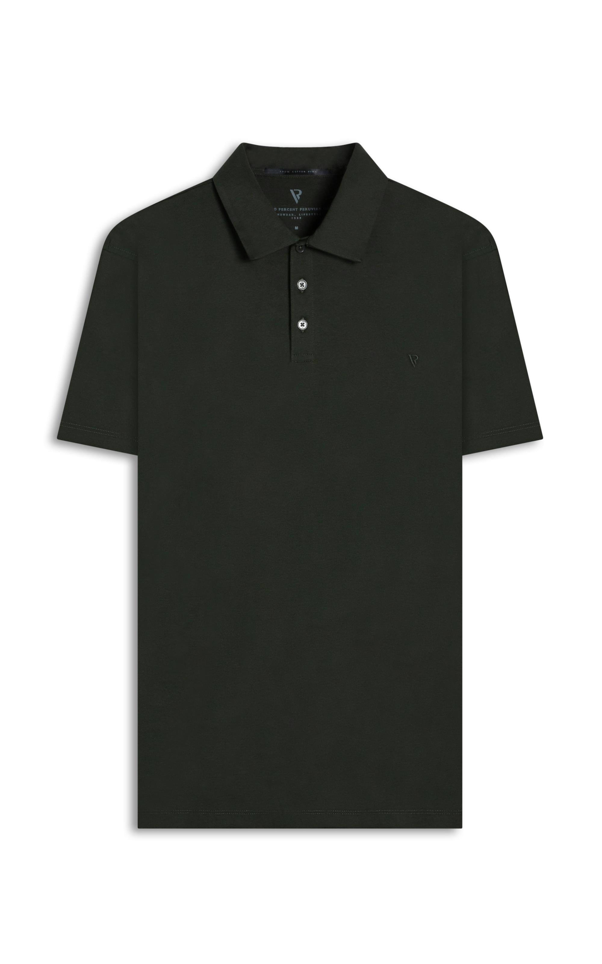 Pima Cotton Polo Verde Militar