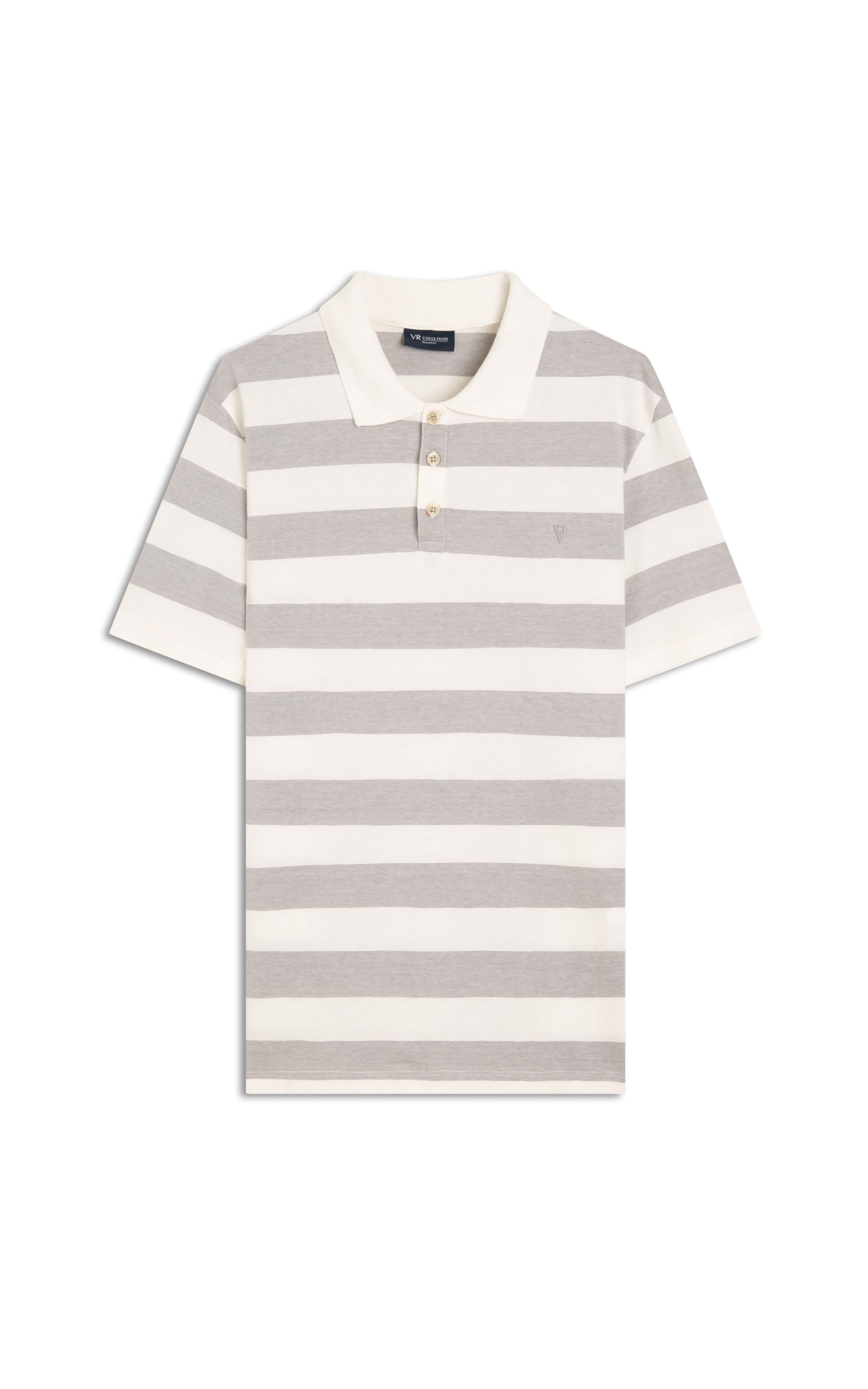 Polo Audi Stripe Cinza Claro