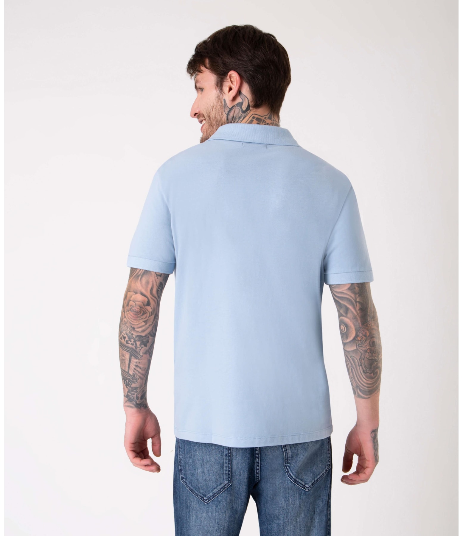 Polo Básica Azul Claro