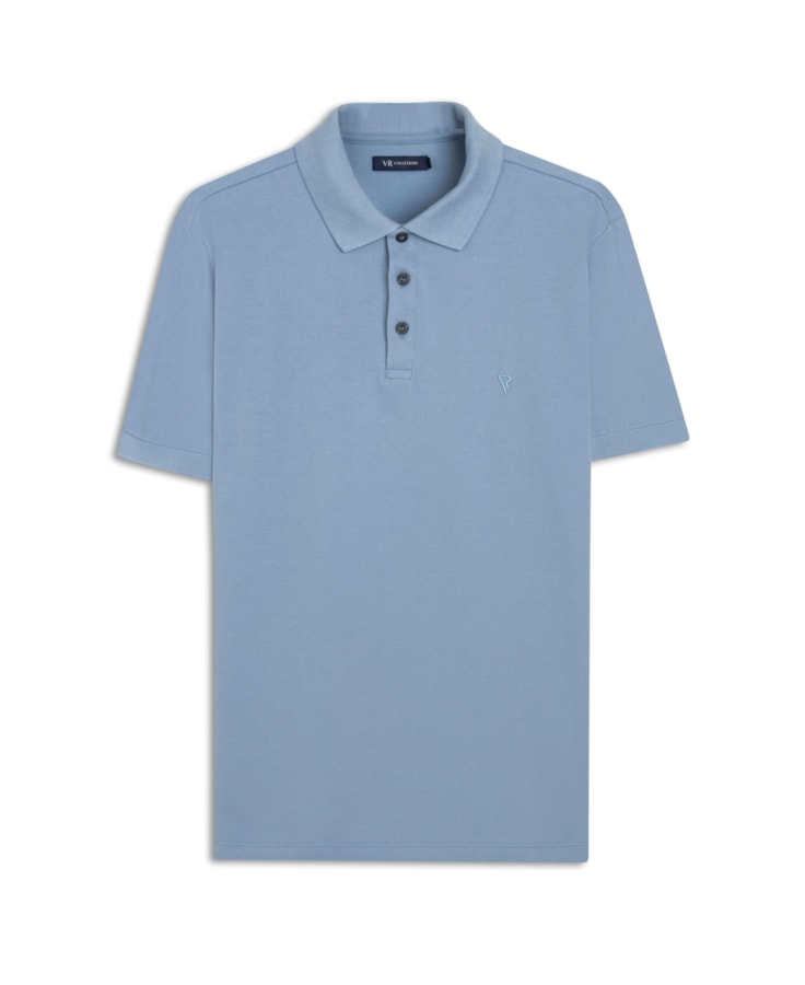 Polo Básica Azul Claro