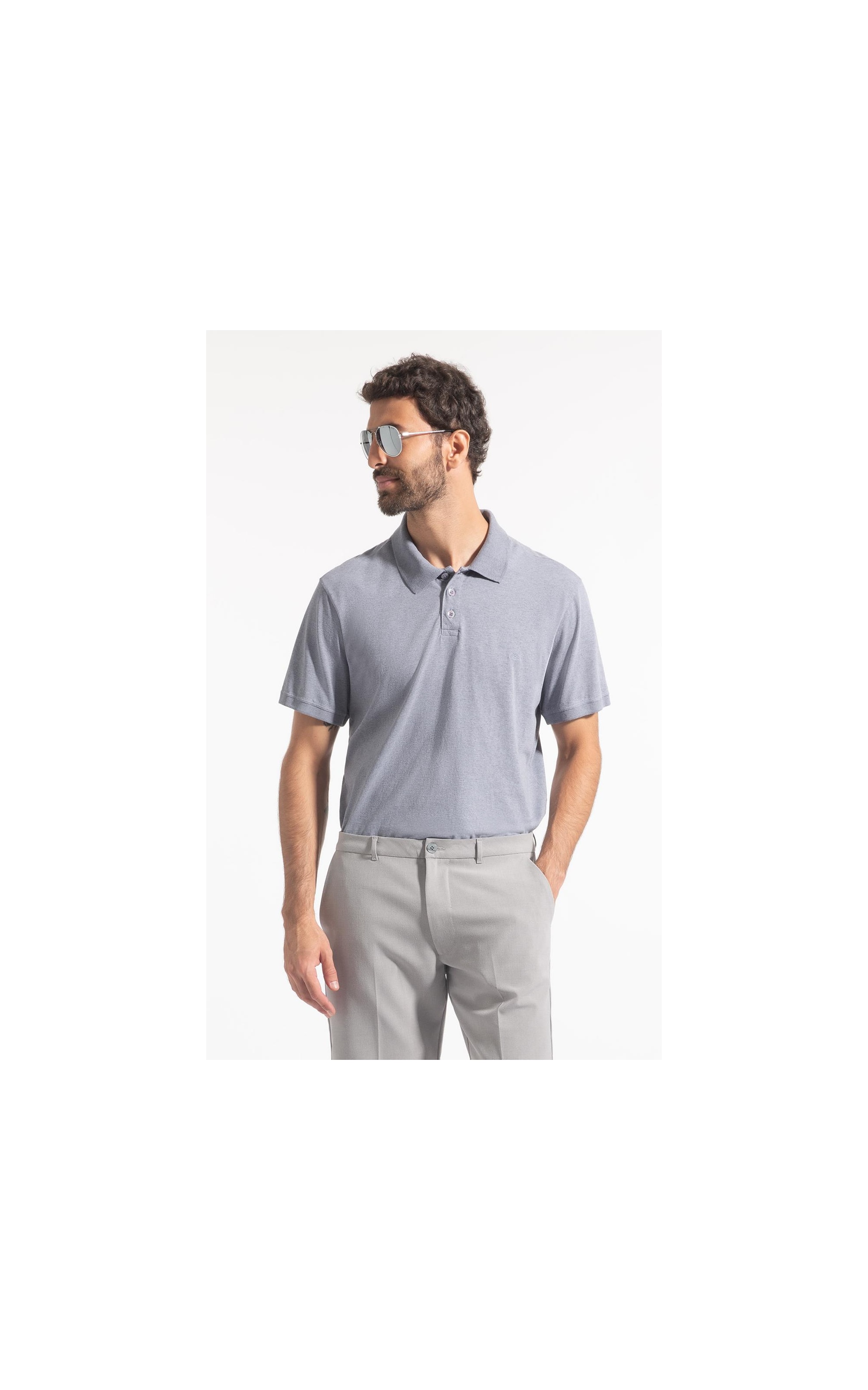 Polo Básica Overdyed Blue Vintage