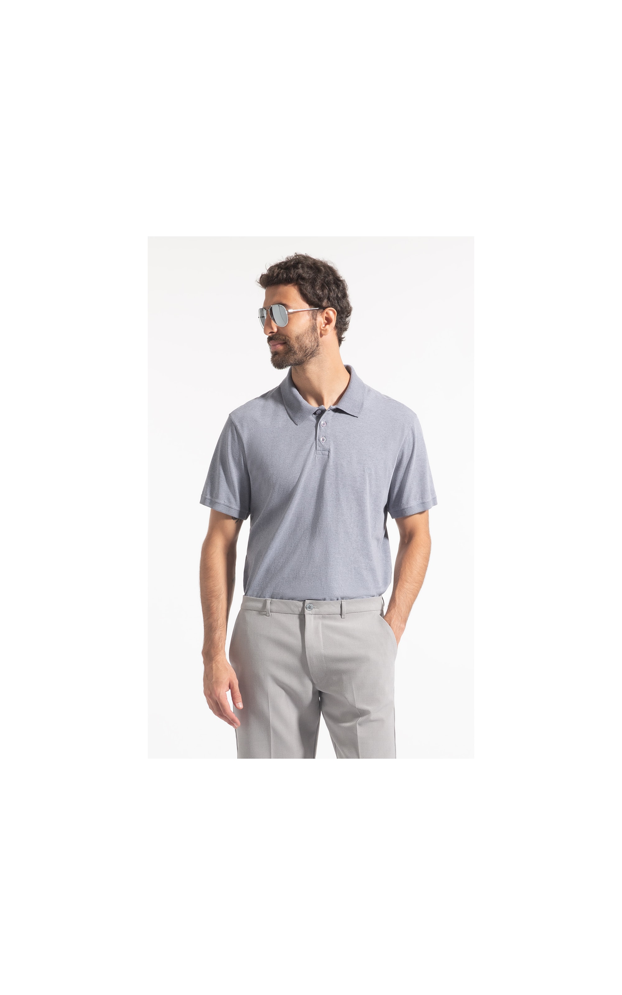 Polo Básica Overdyed Blue Vintage
