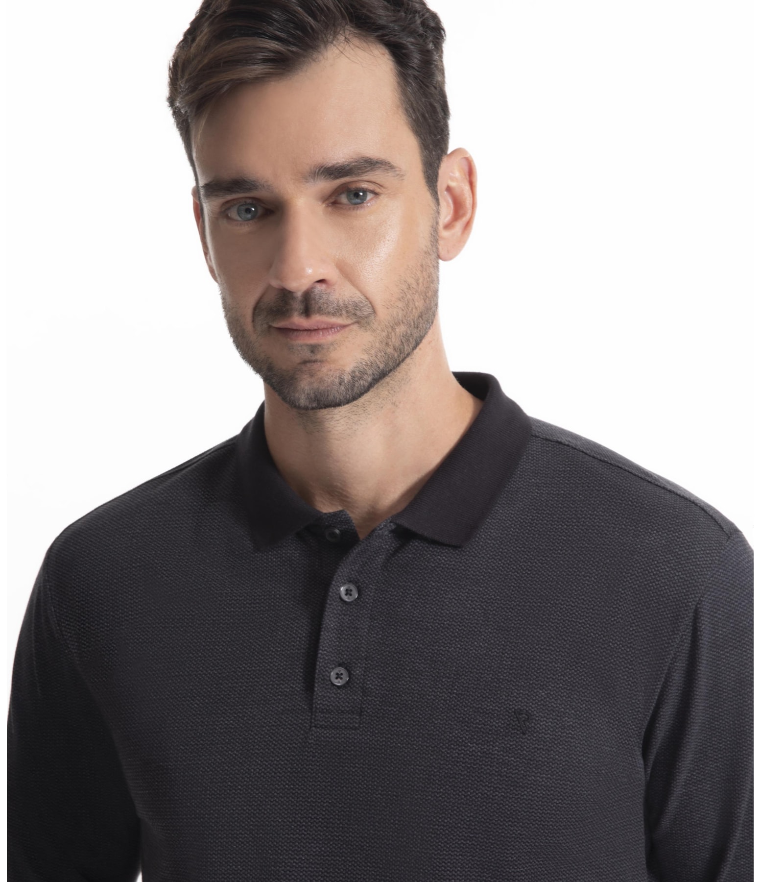 Polo Bricks Modal Preto
