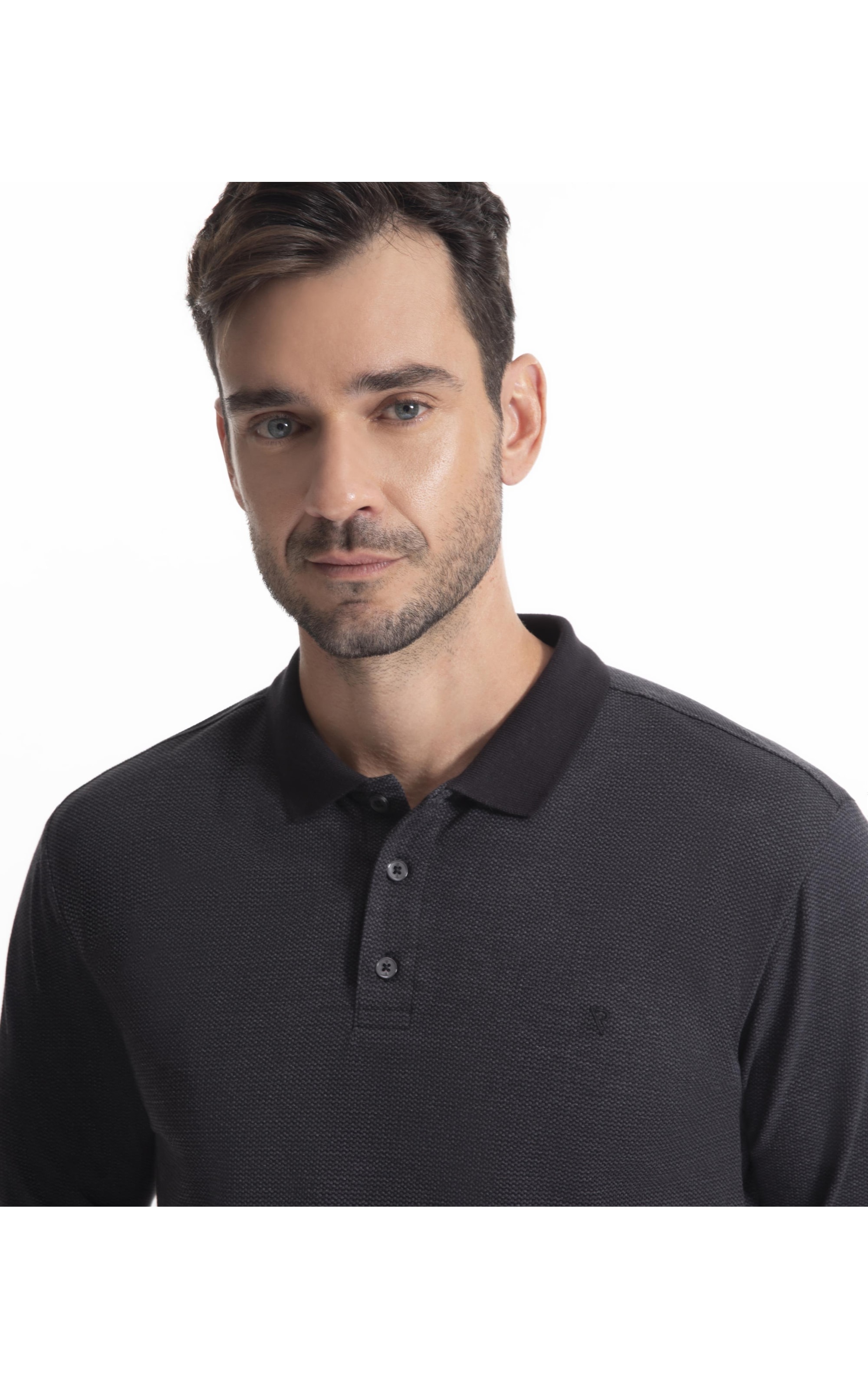 Polo Bricks Modal Preto