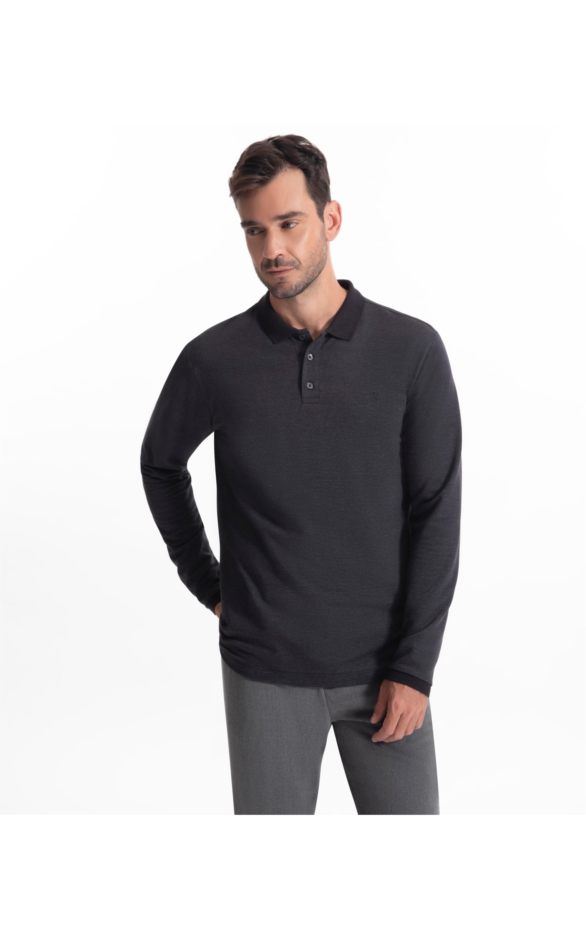 Polo Bricks Modal Preto