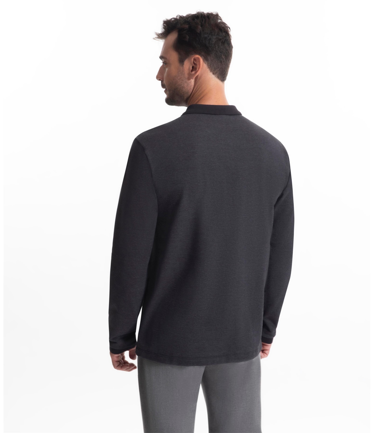Polo Bricks Modal Preto