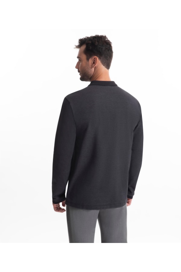 Polo Bricks Modal Preto