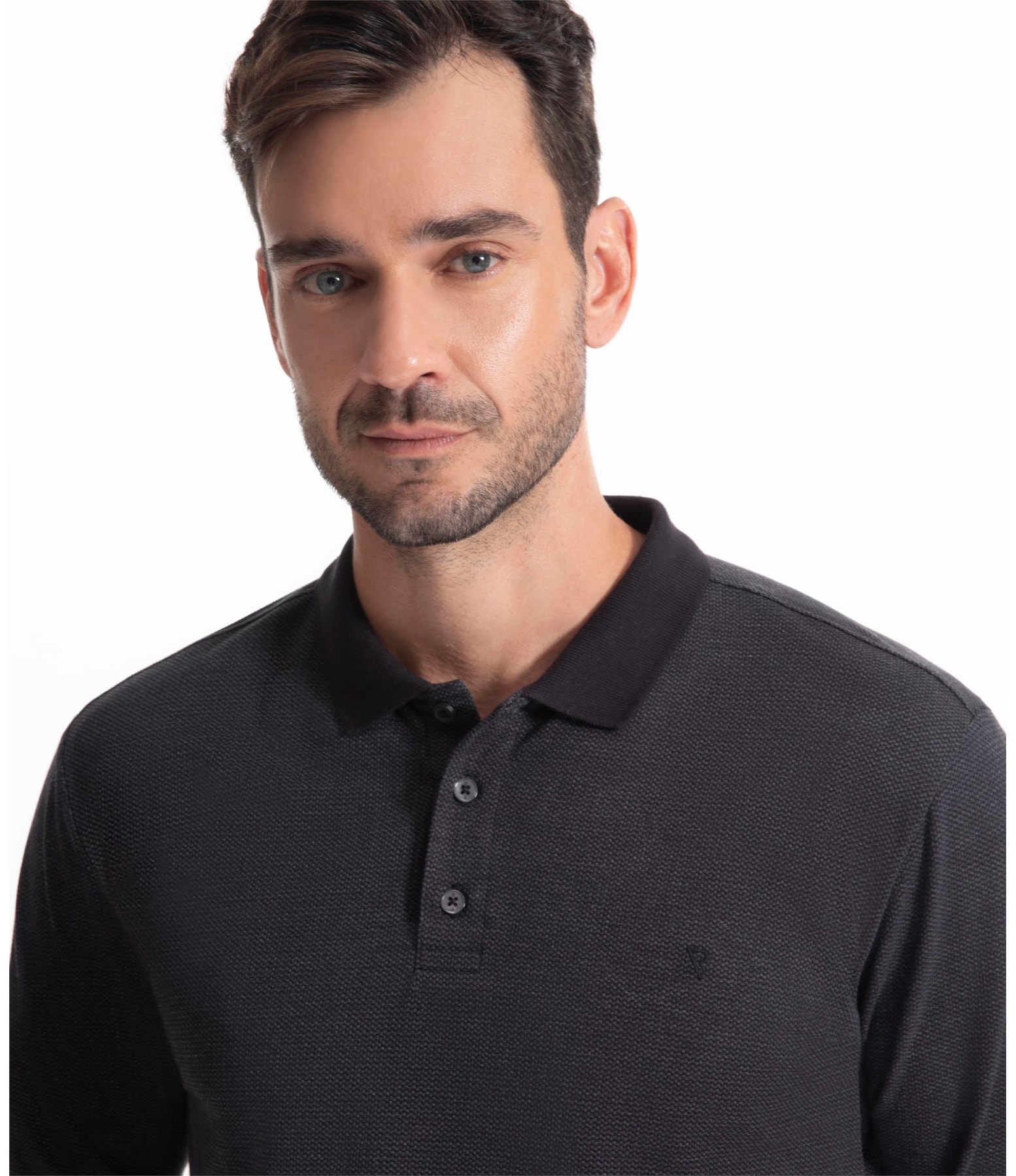 Polo Bricks Modal Preto