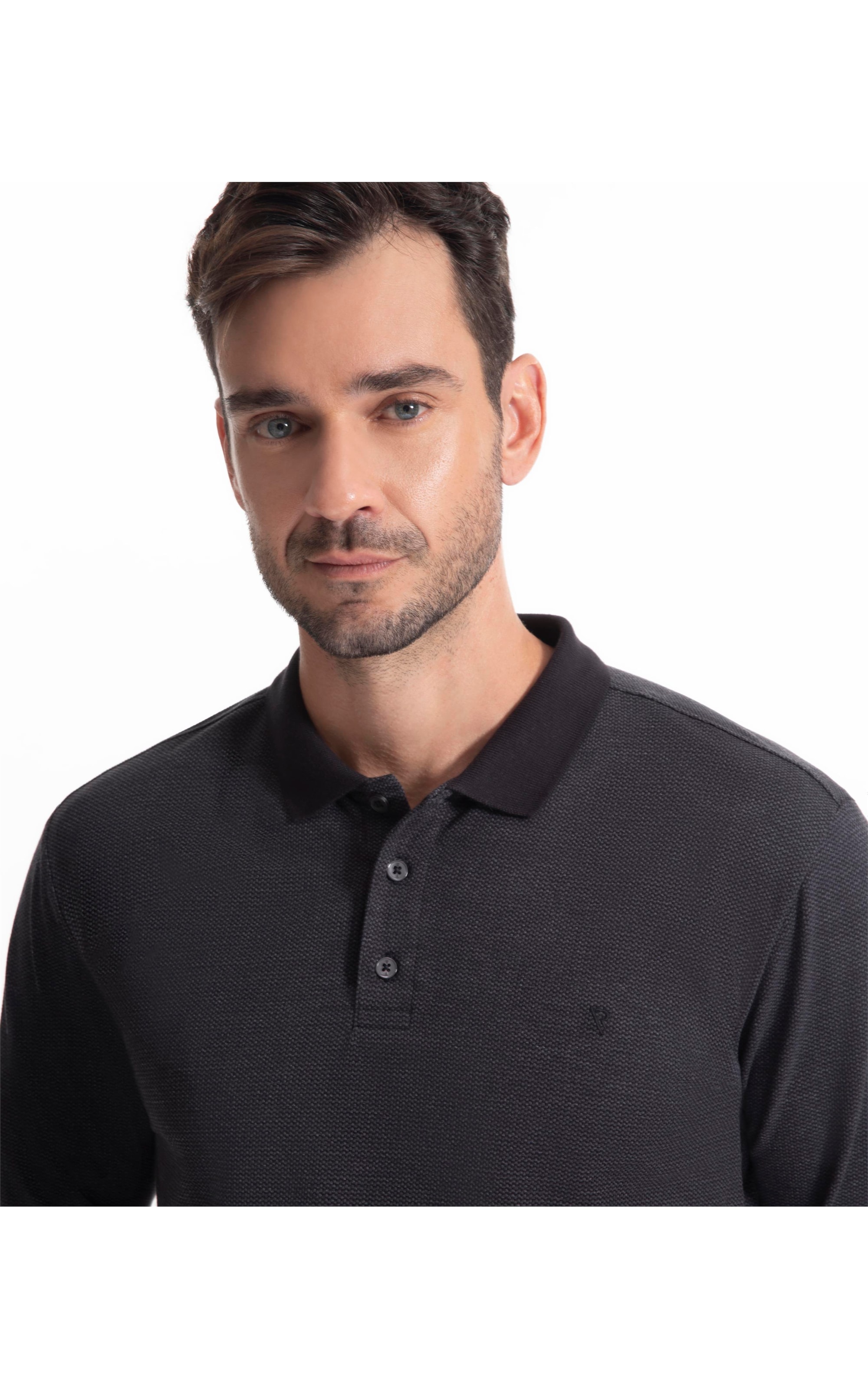 Polo Bricks Modal Preto
