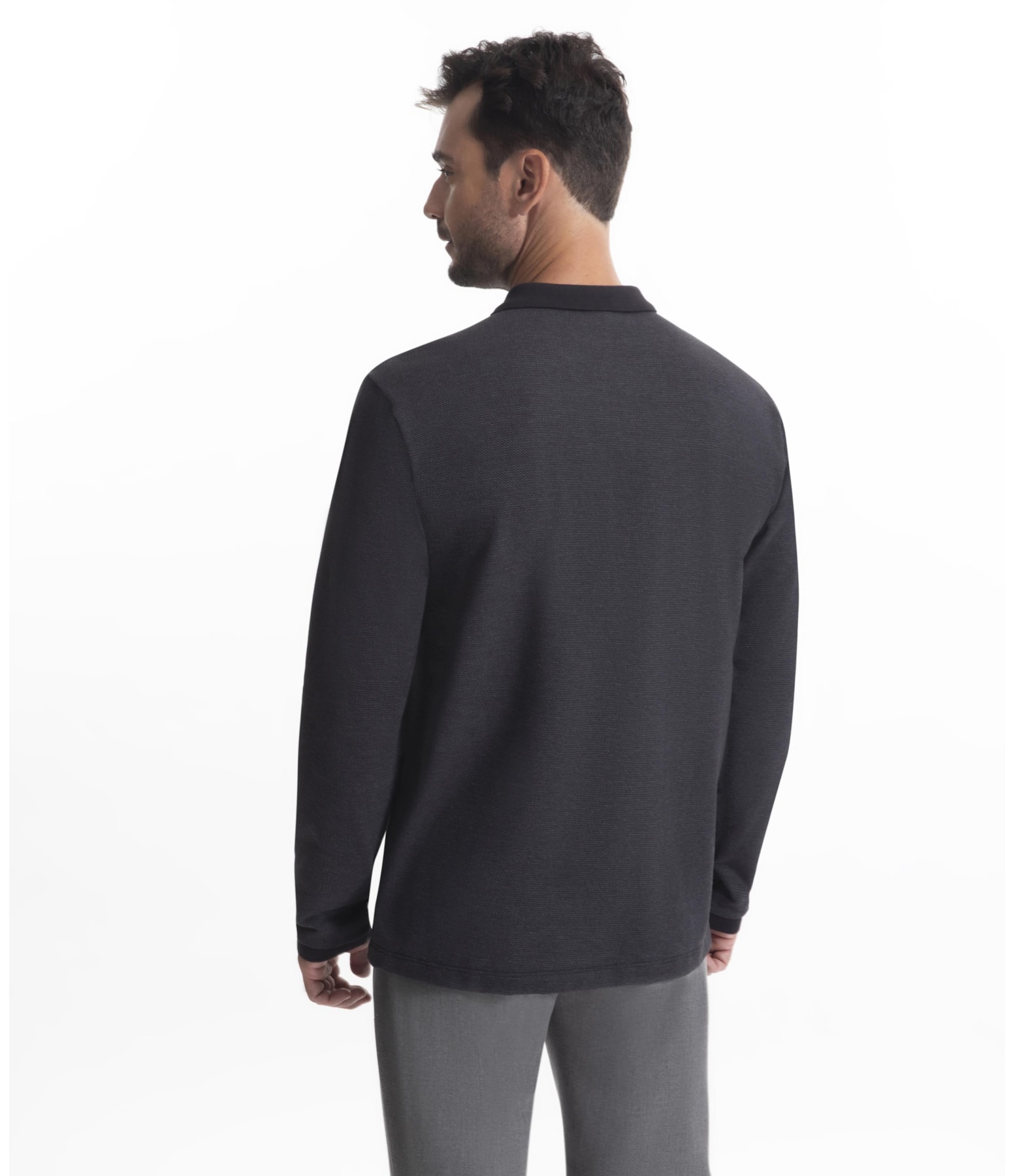 Polo Bricks Modal Preto