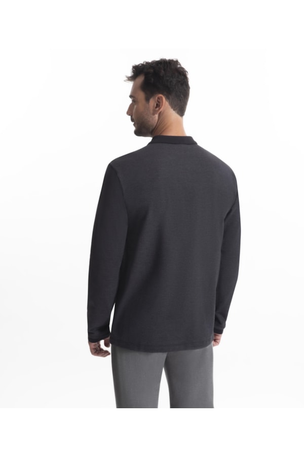 Polo Bricks Modal Preto